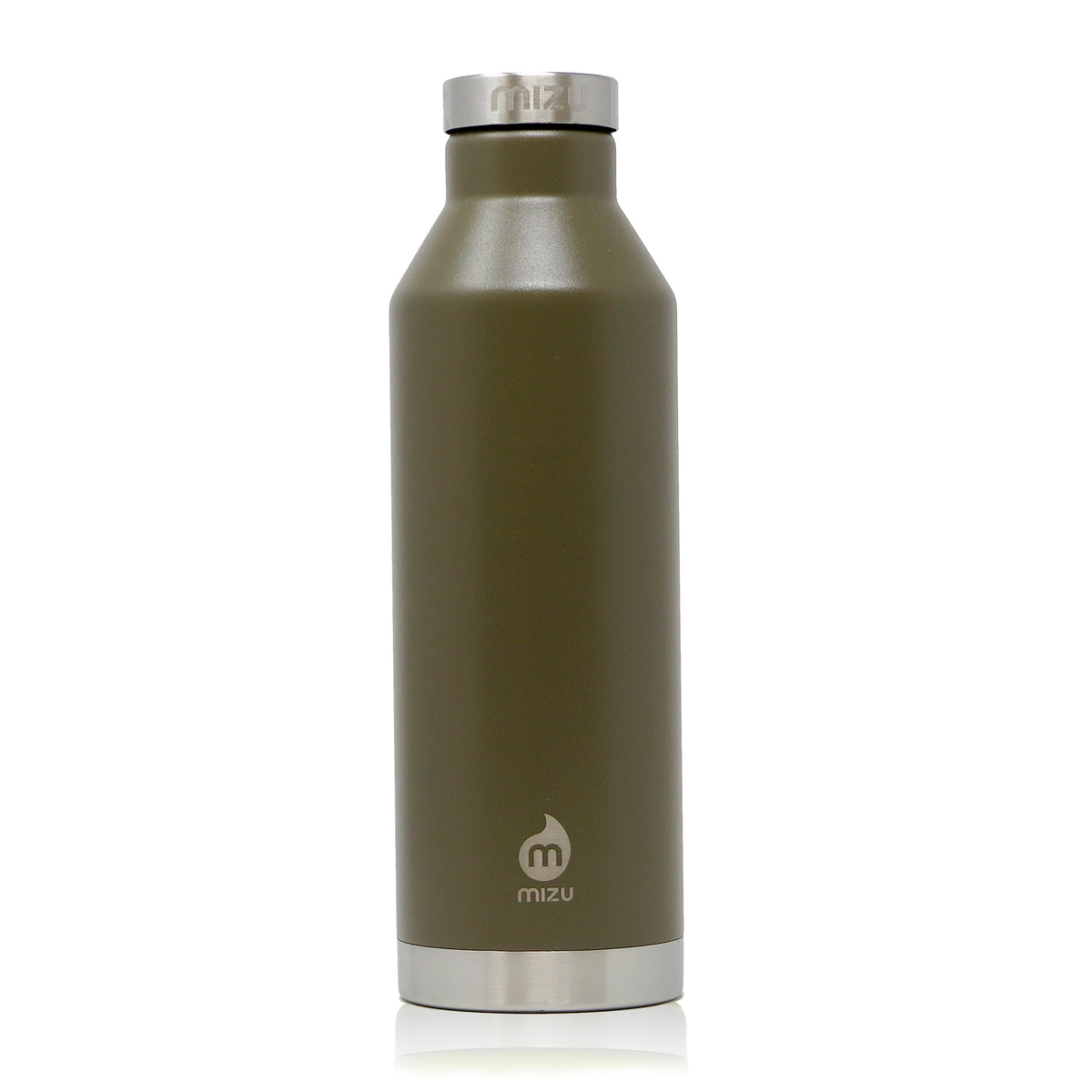 mizu Mizu - 21 oz Insulated Wide Mouth Bottle | V7 Stainless | Straw